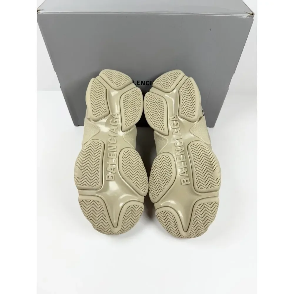 Size 40EU/10W - Balenciaga Triple S Beige Allover Logo NEW! - Picture 7 of 11